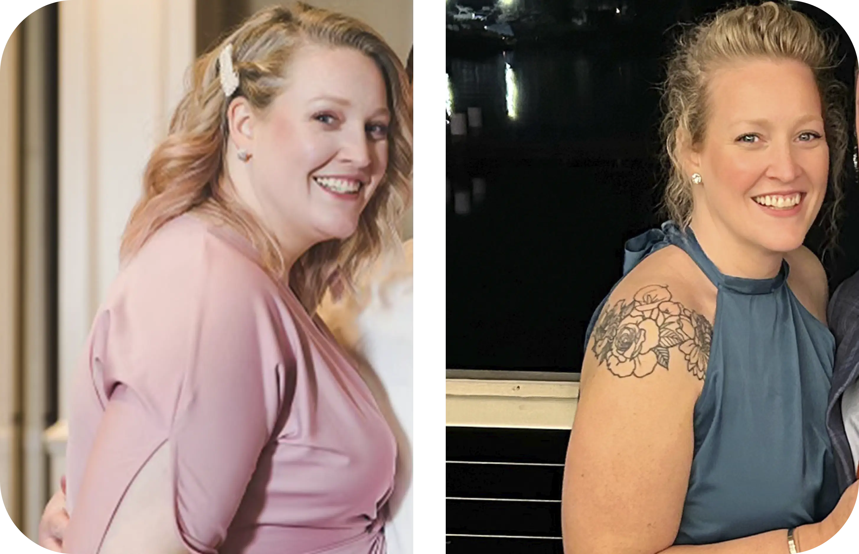 Catherine before and after